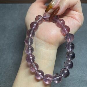 Genuine Lavender Amethyst Beaded Bracelet